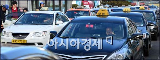 [포토]택시업계 20일 24시간 파업