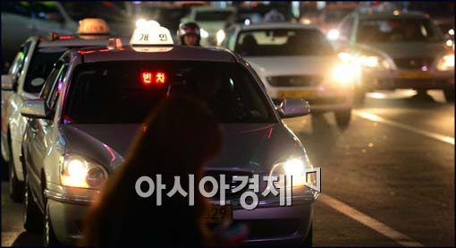 [포토]택시법 결렬, 20일 오전 5시부터 운행중단