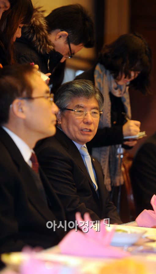 [포토]김중수 총재 '외환시장 투기 막아야'