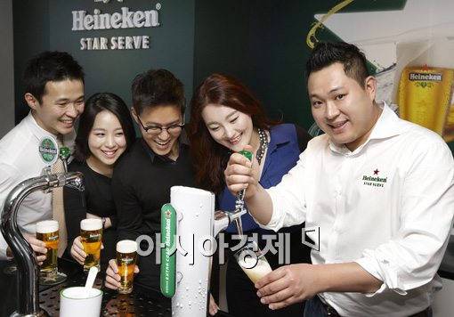 [포토]하이네켄 생맥주를 가장 맛있게