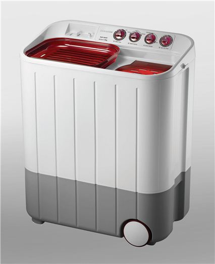 'iF 디자인 어워드 2013'에서 금상을 수상한 삼성전자의 서남아 현지 특성을 반영한 이조식 세탁기.