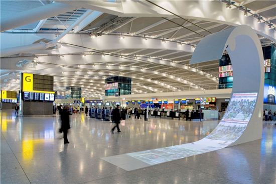 런던 히드로공항 터미널5의 모습. 