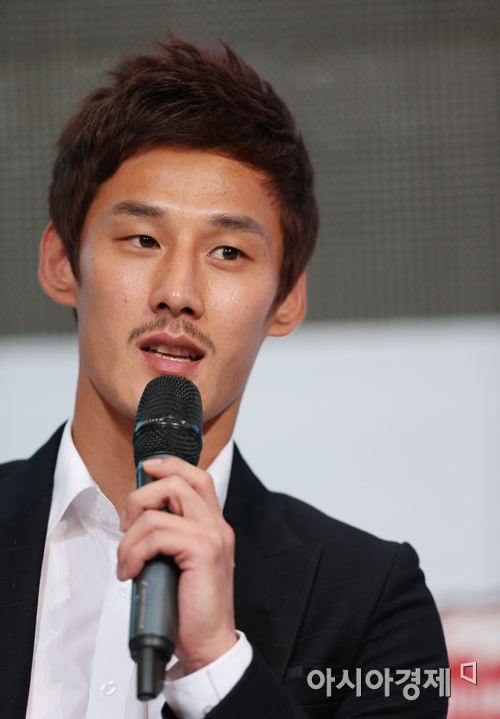 [포토] 김형범 '(이)천수형과 프리킥 대결 기대되네요'