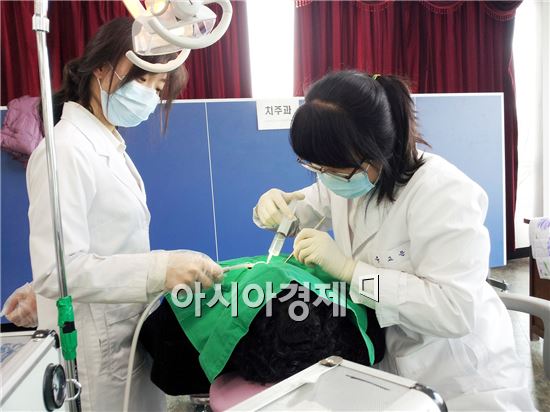 전남대 치의학전문대학원, 함평에서 의료봉사 펼쳐