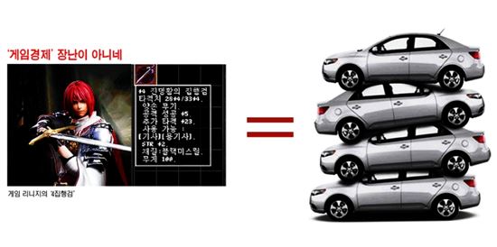 게임 아이템 하나가 '1억2000만원' 중형차 네대 값?