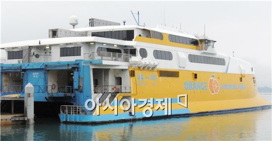 장흥-제주 오렌지1호 취항 1주년, "단체여객 따따불 할인" 감사 이벤트