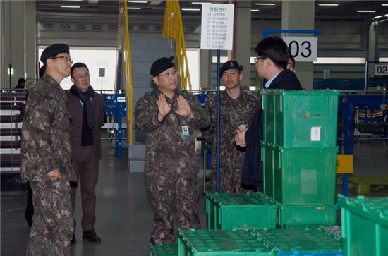 육군 종합보급창, CJ대한통운 선진 물류센터 견학