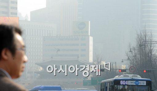 [포토]서울 공기 빨간불 