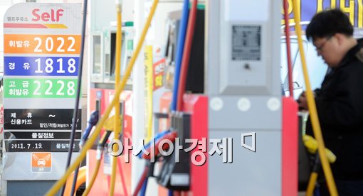 [포토]5주 연속 상승한 휘발유 가격 