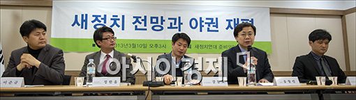 [포토]安캠프 일부인사 주축 '새정치연대' 토론회