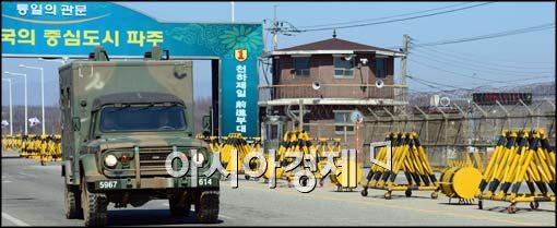 [포토]통일대교 주변 긴장감 속