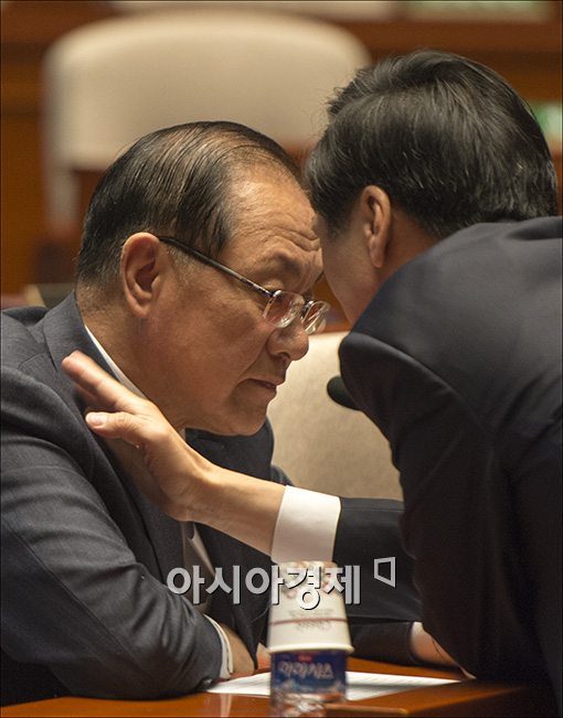 [포토]'무슨 이야기 중?'