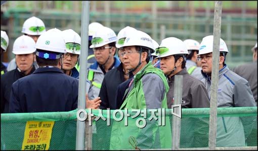 [포토]시설물 점검 나선 박원순