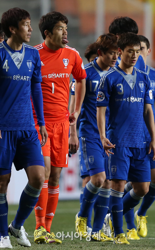 [포토] 수원 삼성 '0:0 무승부의 아쉬움'