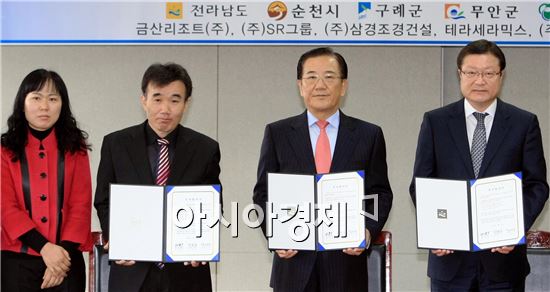 [포토]박준영 전남지사, 테라세라믹스  63억원 투자협약
