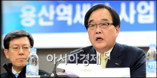 [포토]정창영 코레일 사장, '사업 정상화 하겠습니다'