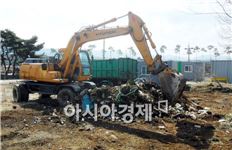 고창읍, 새 봄맞이 무단방치 쓰레기 일제 수거