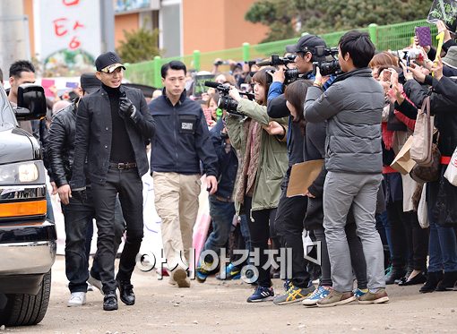 [포토]세븐 군입대 현장