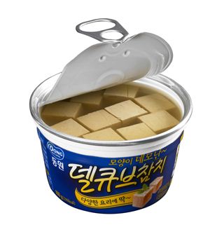 ▲동원F&B 델큐브 참치