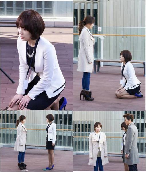 '백년의 유산' 윤아정, 유진에 거짓 무릎 꿇으며 악녀 연기