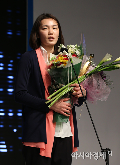 [포토] 3득점상 수상 소감 밝히는 한채진