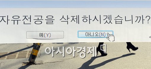 [포토]자유전공폐지 왠 말?