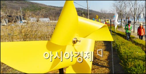 [포토]바람개비 길가 따라