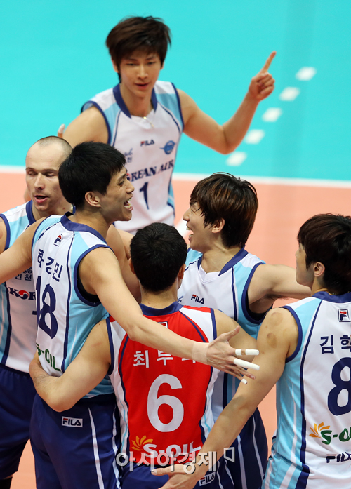 [포토] 대한항공 득점 기쁨