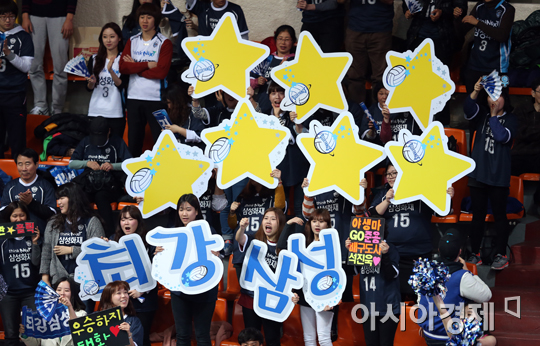 [포토] 삼성화재 응원단 '별 달자!'