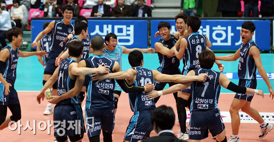 [포토] 삼성화재 '우승이다'