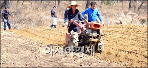 [포토]봄 맞이 밭갈이