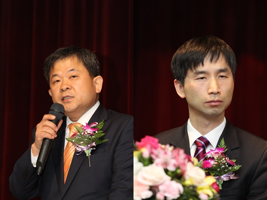 ▲김필건 대한한의사협회 회장(왼쪽)과 박완수 수석부회장