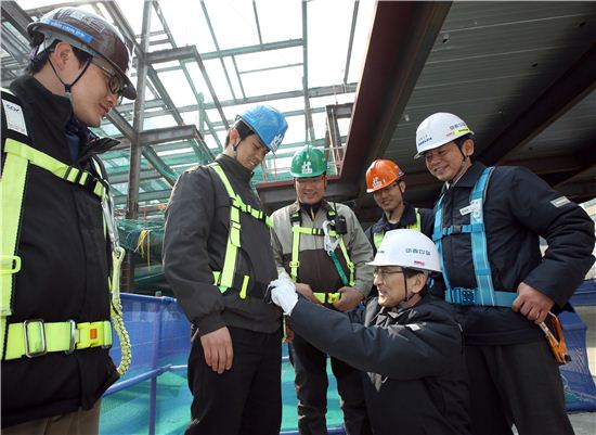 [포토]대림산업, 산재 추방 결의대회 