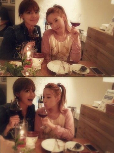 태연 수영, 친자매같은 포스로 절친 인증 '즐거운 한때'