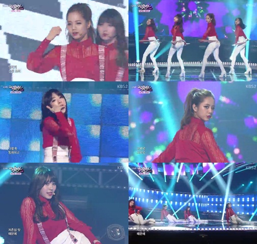 '뮤뱅' 걸스데이, 섹시 멜빵춤으로 '男心올킬'