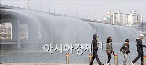 [포토]아름다운 반포대교 무지개분수