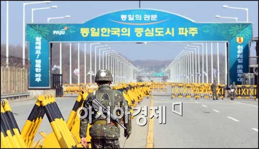 [포토]긴장감 도는 통일대교