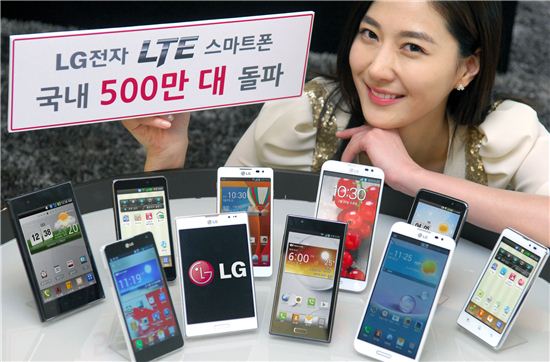LG전자, 국내 LTE폰 판매 500만대···'10초에 1대'