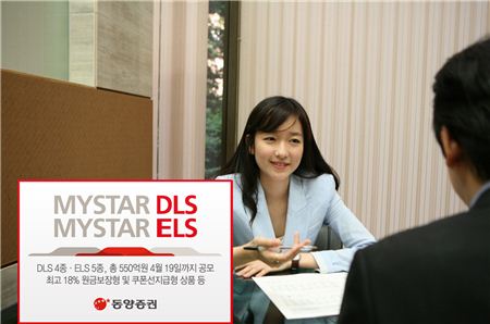 동양證, 원금보장형 ELS·DLS 등 9종 공모