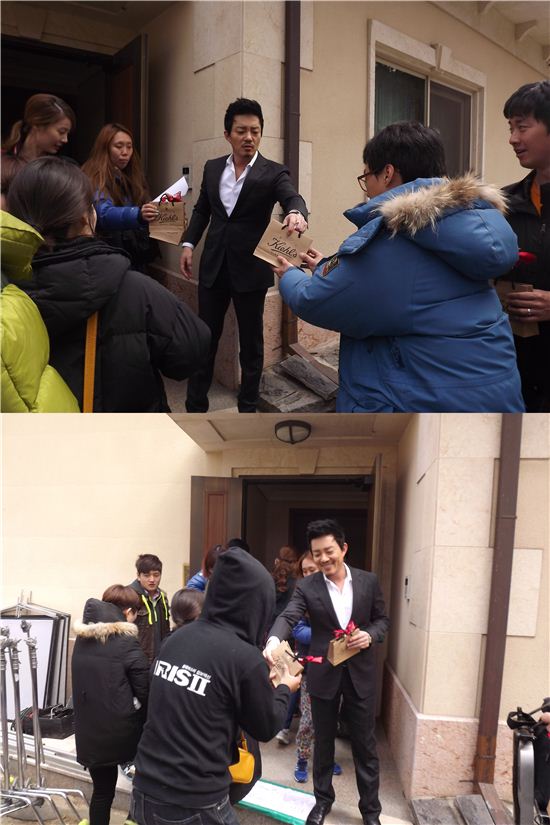 이범수, '아이리스2' 스태프 150명에 화장품 선물