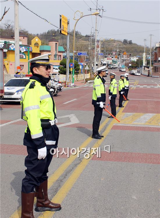 함평경찰, 어린이 통학로 안전 확보 스쿨존 내 집중단속 실시 