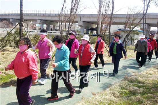 장성은 마을마다 걷기운동 열풍!