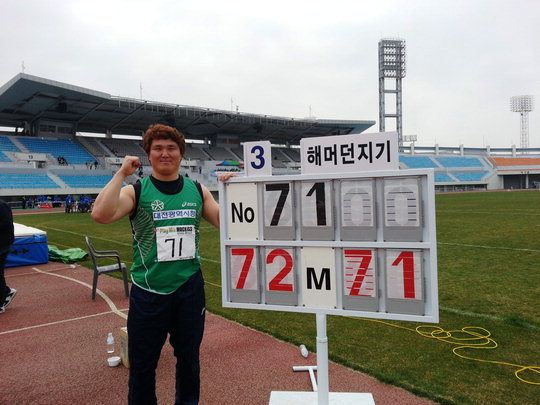 '해머 한국新' 이윤철, AG 메달권 진입 보인다