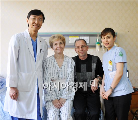 러시아 환자  “화순전남대병원서 새 삶 얻었어요”