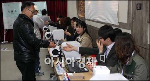 [포토]몰리는 유권자들