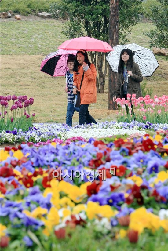 [포토]봄비가 만들어낸 아름다운 정원박람회