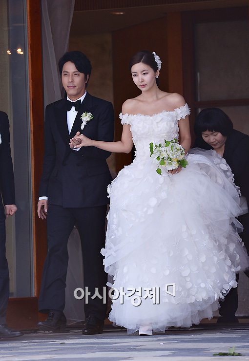 [포토]부부로 첫 발걸음 내딛는 한재석-박솔미