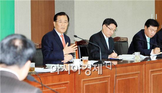 [포토]박준영 전남지사, 중앙부처 업무계획 대응방안 보고회 주재 