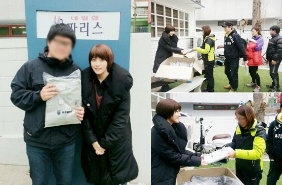 카라 박규리 '통 큰 선물', 스태프에게 '단체복+사인CD' 전달