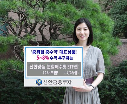 신한금융투자, 신한명품 분할매수형 ETF랩 12차 모집